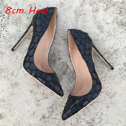 Black Autumn High Heeled Pumps - Sansa Costa