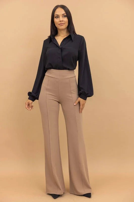 Return to Me Wide Pants (Khaki)