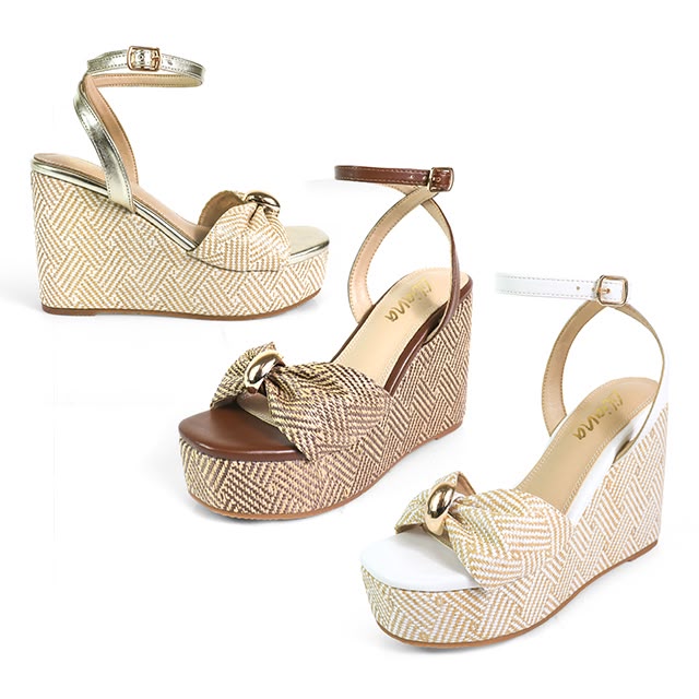 Paige Wedge Sandals Brown