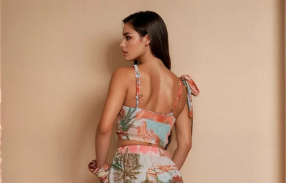 Roman Muse Scenic Skirt Set - Brown