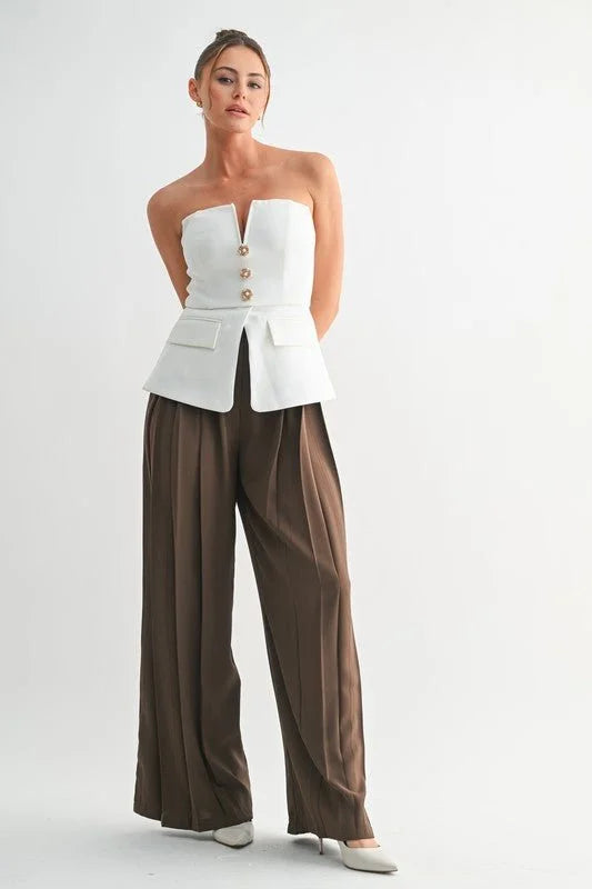 Romantic Edge Peplum Bustier
