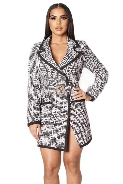 Running The Meeting  Blazer Dress