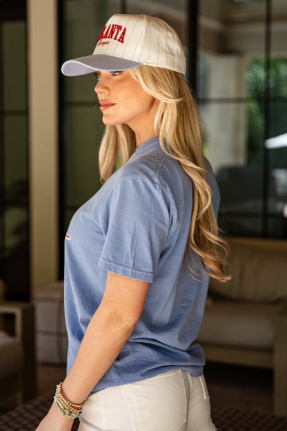 Atlanta Chop Chop Light Blue Tee