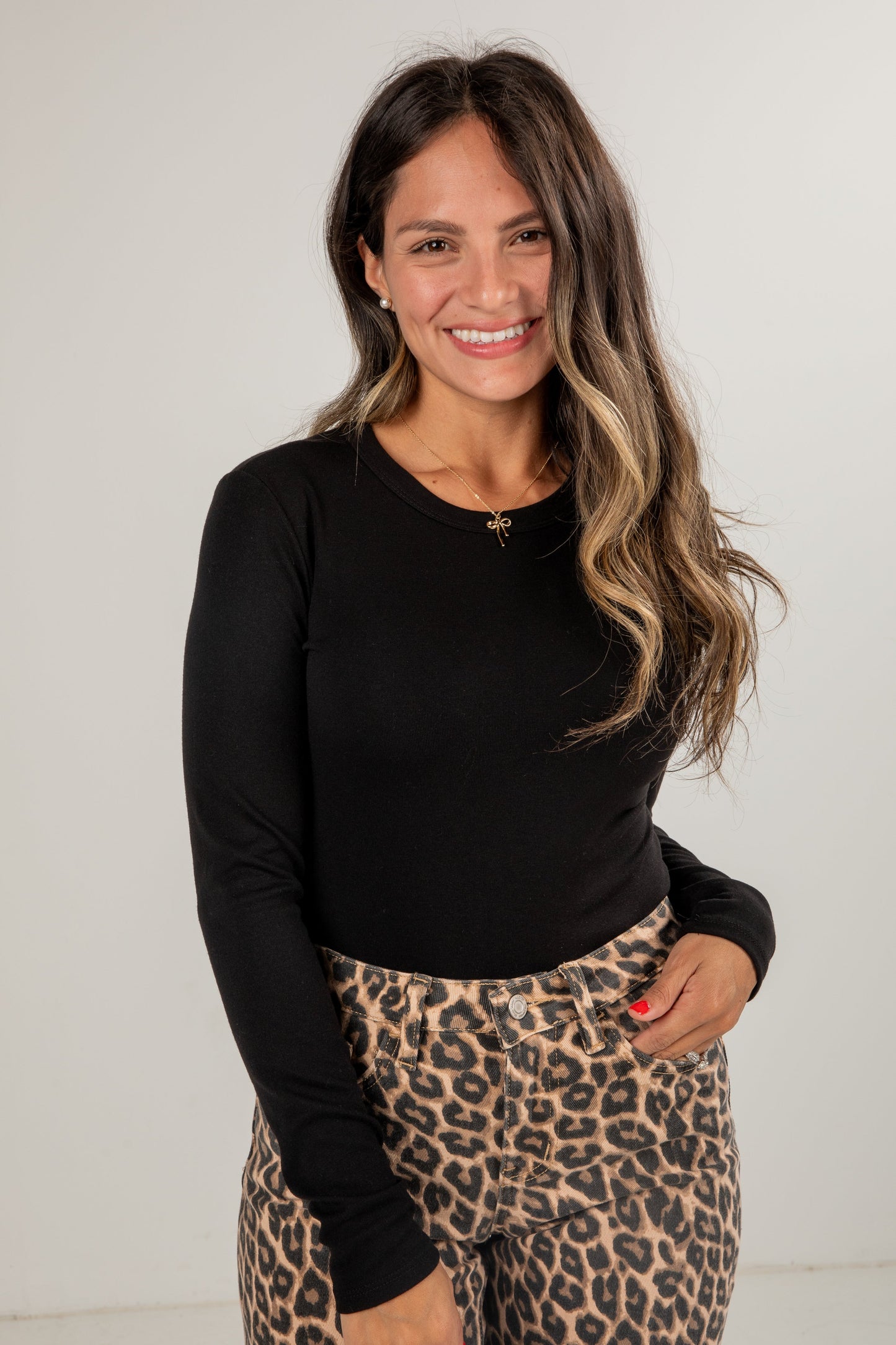 Carly Everyday Cropped Long Sleeve Top