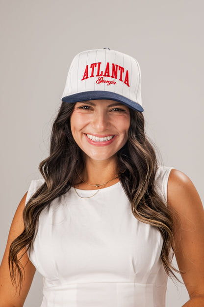 Classic Atlanta Georgia Pinstripe Hat