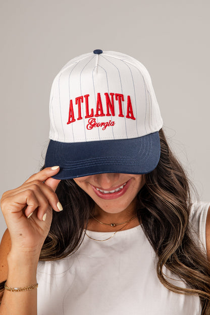 Classic Atlanta Georgia Pinstripe Hat
