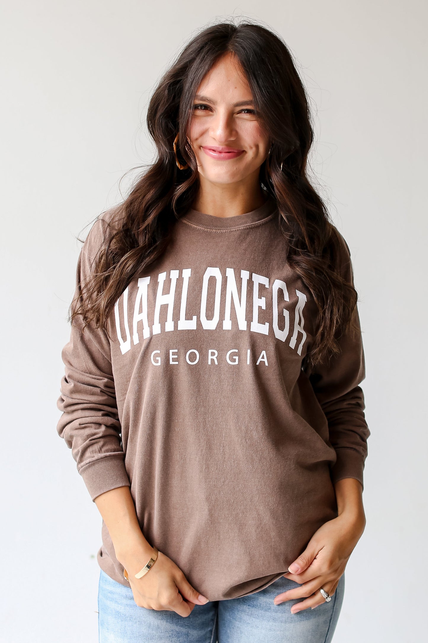 Brown Dahlonega Georgia Long Sleeve Tee