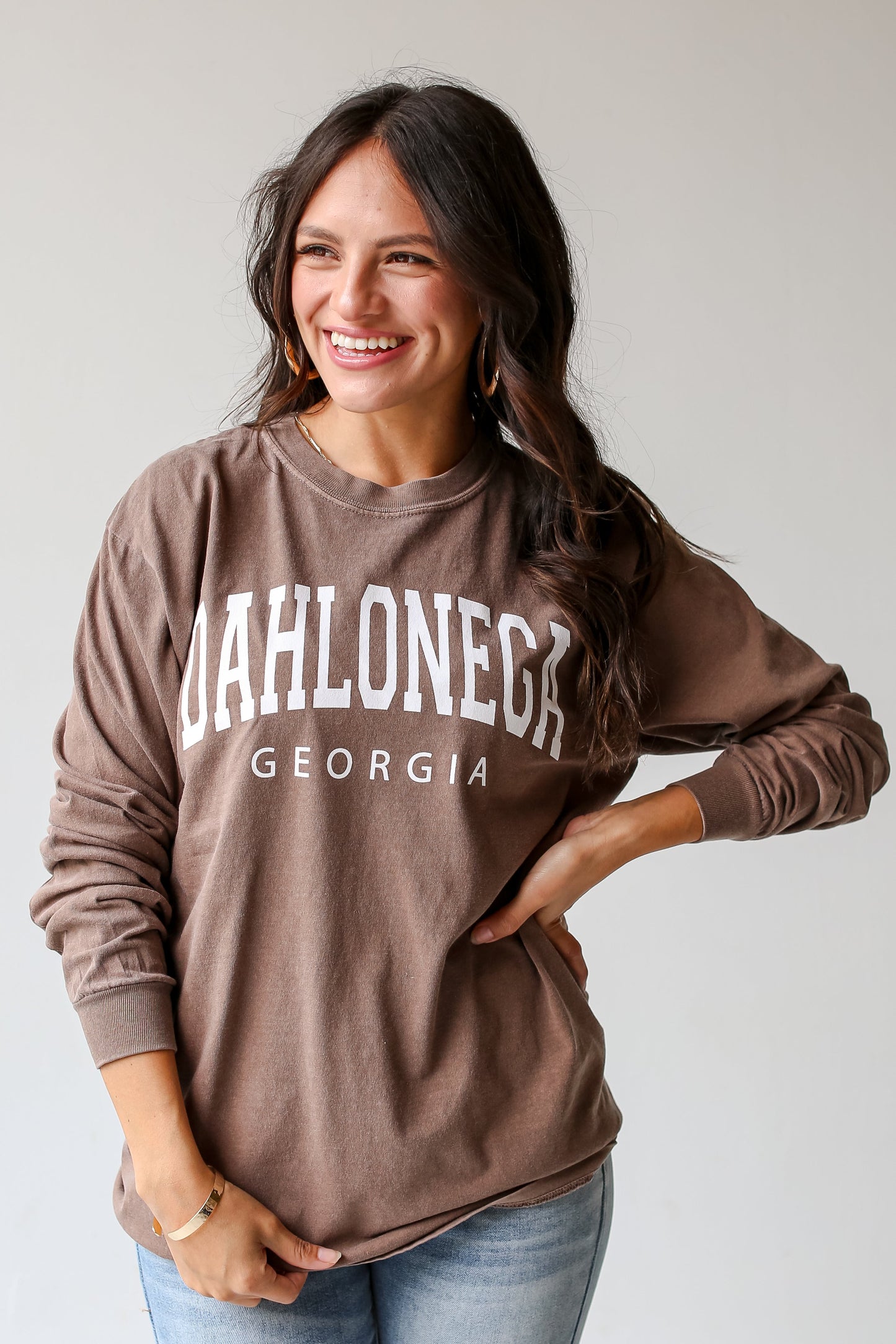 Brown Dahlonega Georgia Long Sleeve Tee