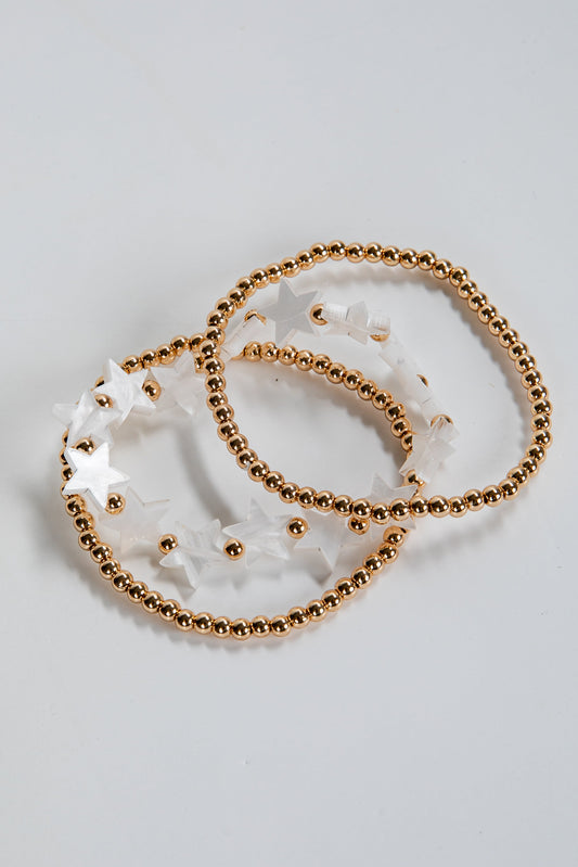 Alayna Gold Star Beaded Bracelet Set