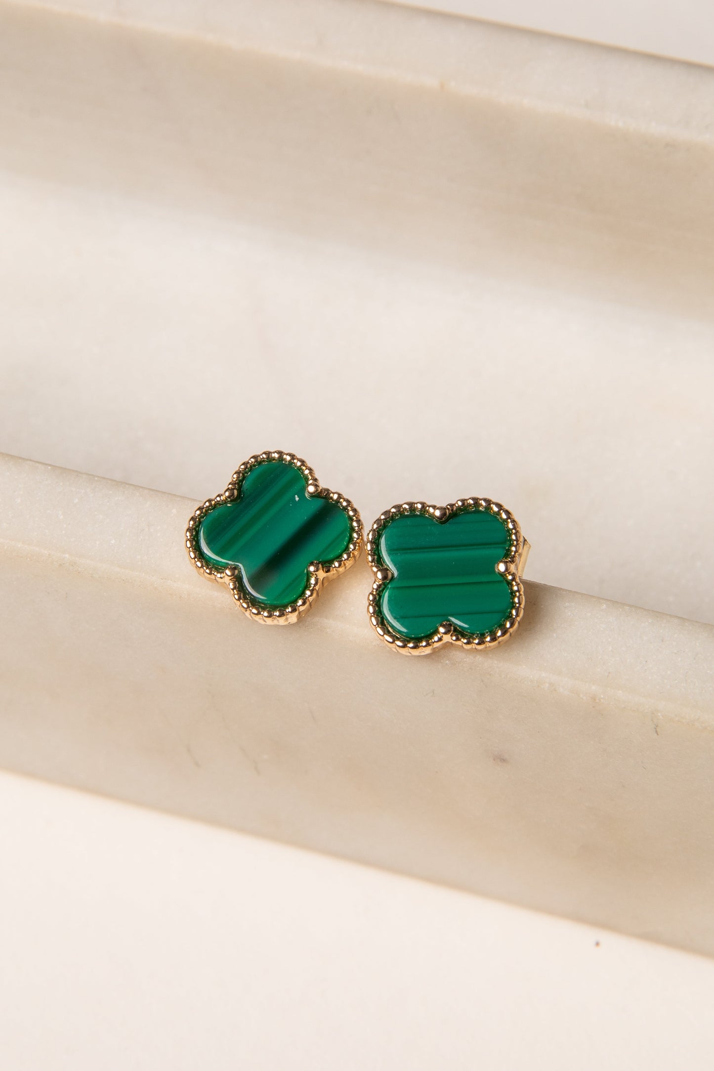 Audrey Quatrefoil Stud Earrings