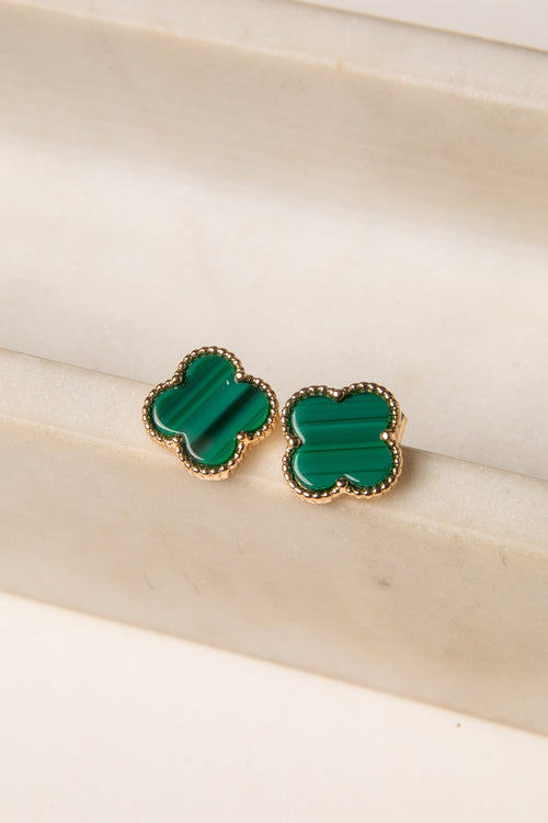 Audrey Quatrefoil Stud Earrings