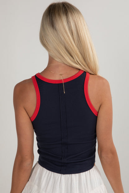 Atlanta Script Ribbed Tank