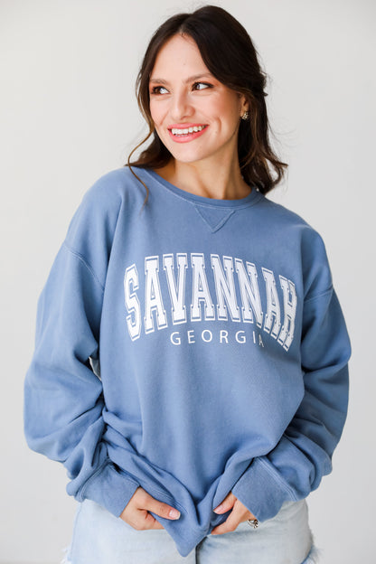 Blue Savannah Georgia Sweatshirt