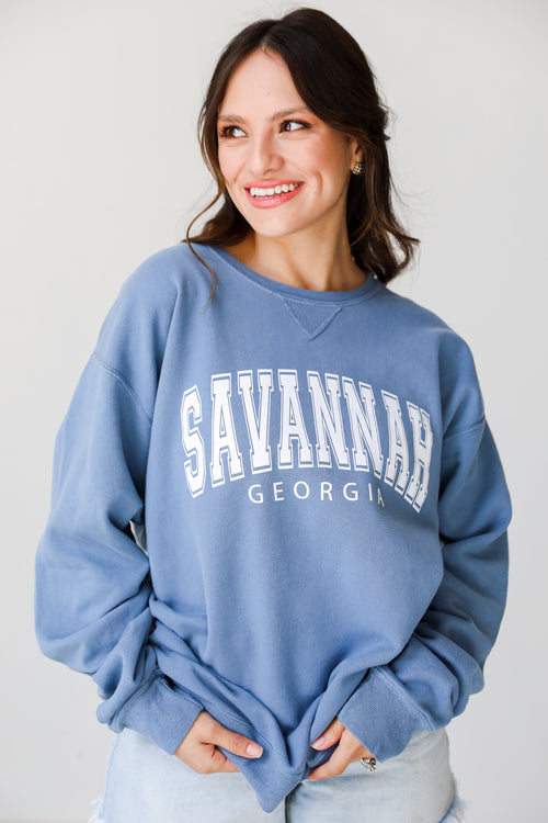 Blue Savannah Georgia Sweatshirt