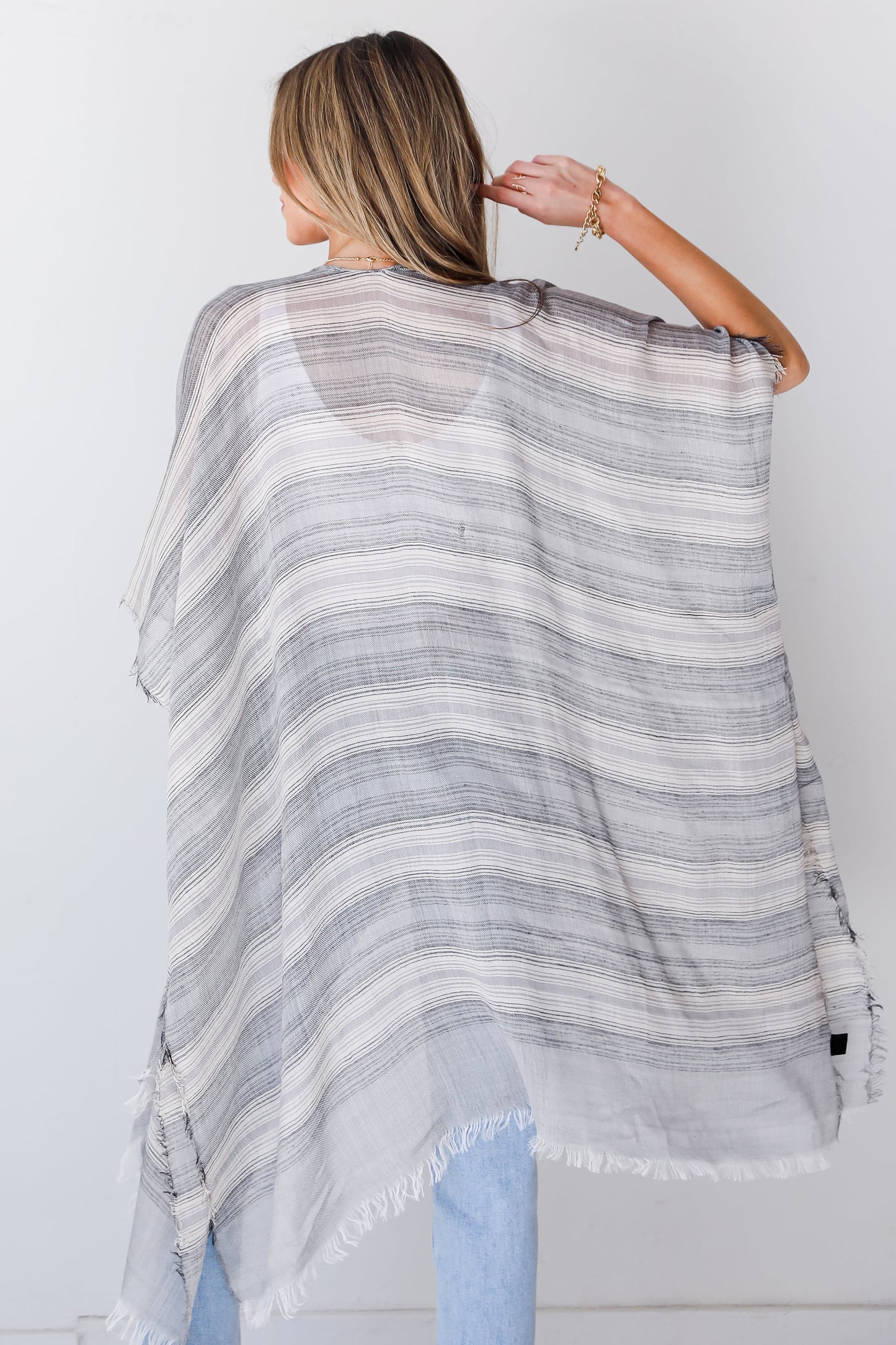 Bahama Beauty Striped Kimono