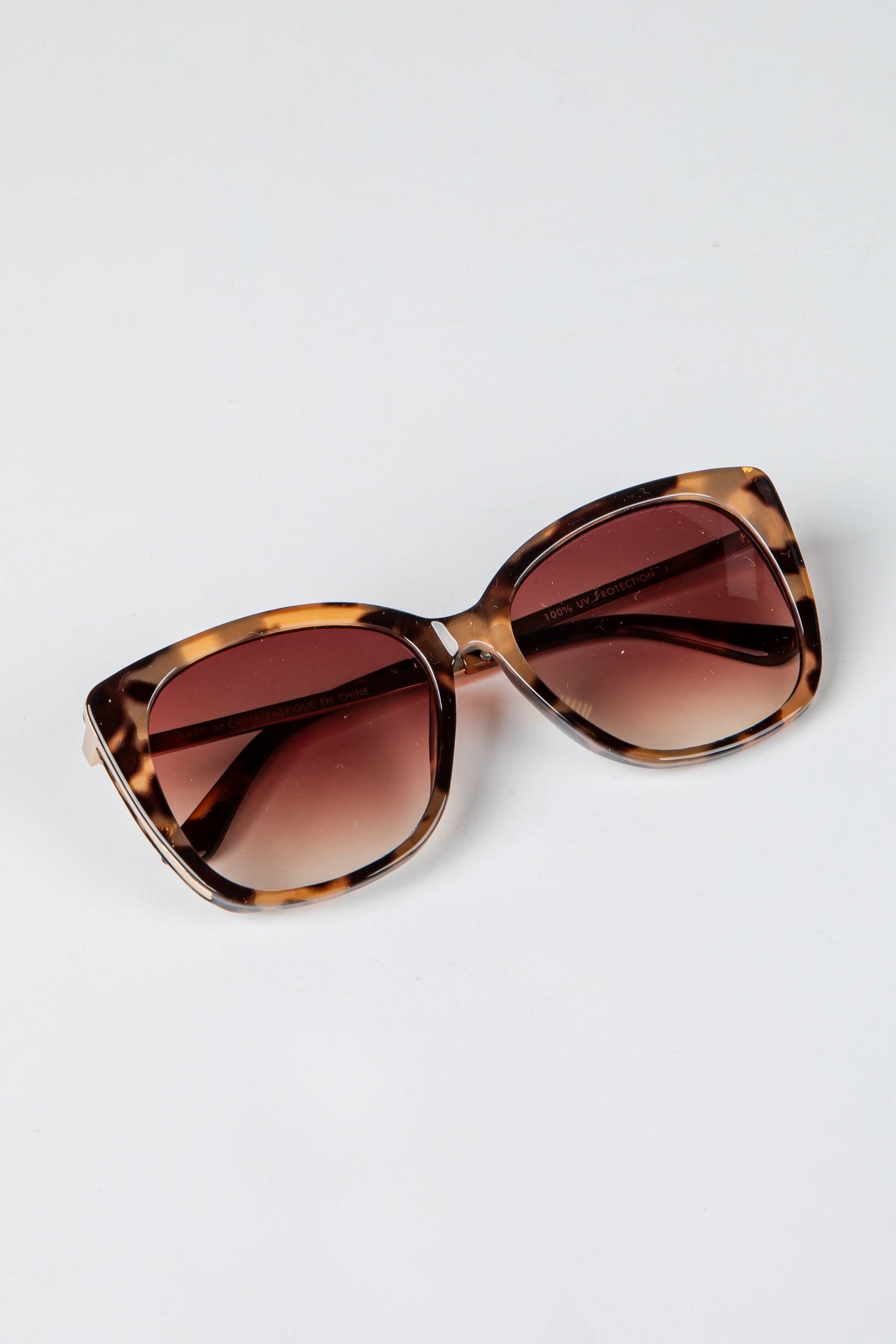 Bonsai Tortoise Oversized Square Sunglasses