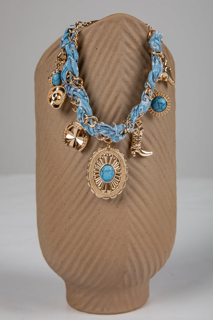 Clara Turquoise Western Charm Layered Bracelet