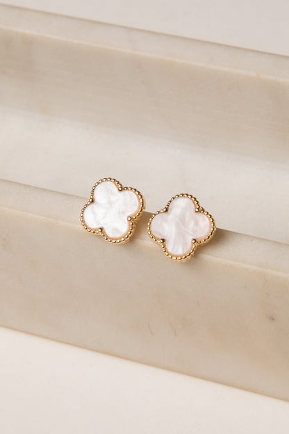 Audrey Quatrefoil Stud Earrings