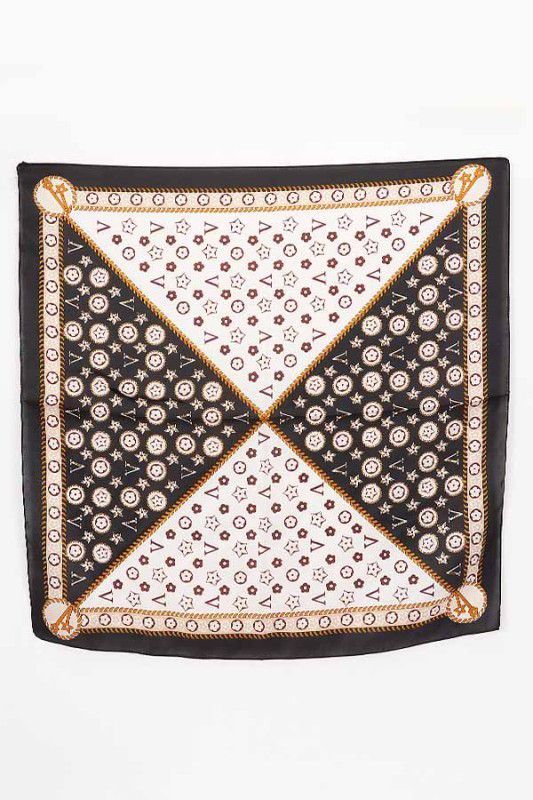 Luxe Signature Silk Bandana Scarf
- Black
