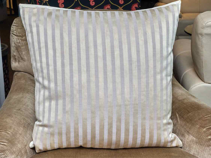 Sliver & Gray Linen Blend Down Filled Accent Pillow