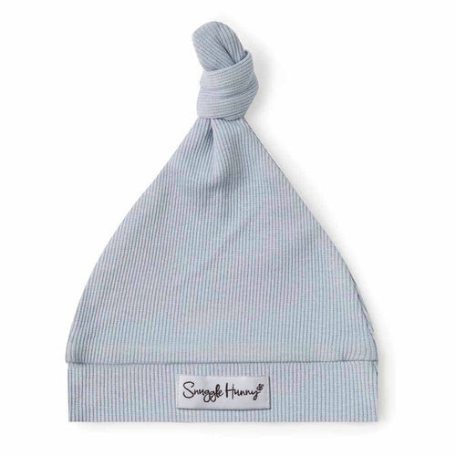 Snuggle Hunny Organic Ribbed Knotted Beanie - Zen