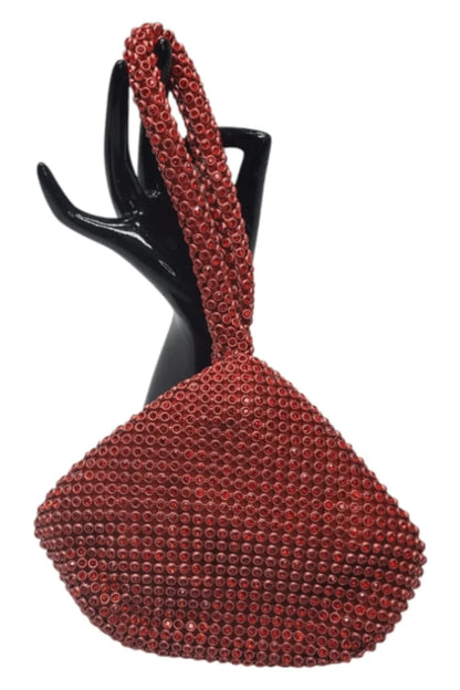 Soft Crystal Mesh Mini Hobo Style (Red)