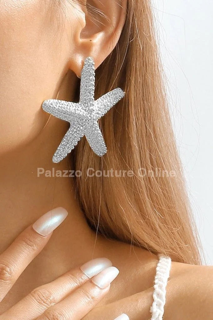 My Starfish Stud Earrings (Silver)