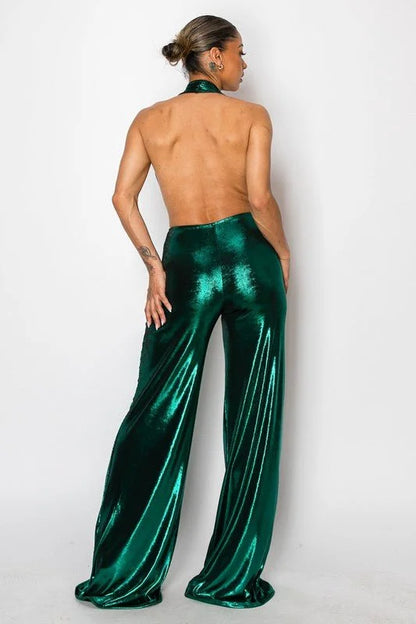 Stellar Glam Jumpsuit (Hunter Green)