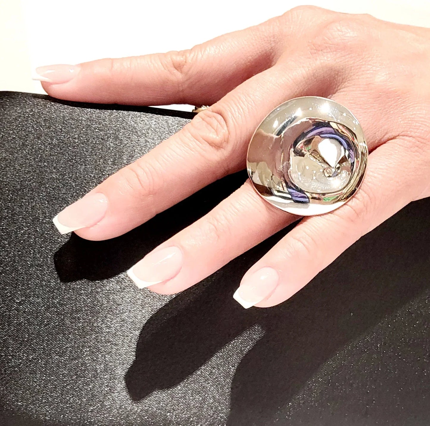 Sterling Silver Ring – Elle Mirage Collection Precious Bezel Design
