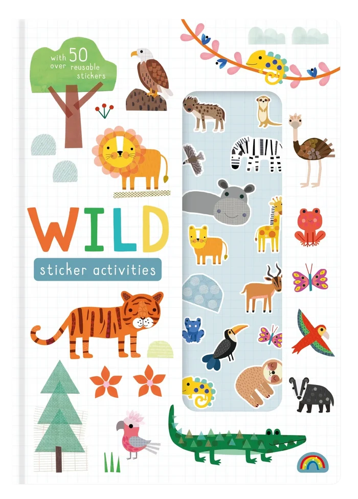 Stretchy Stickers Reusable Sticker Scene Book - Wild
