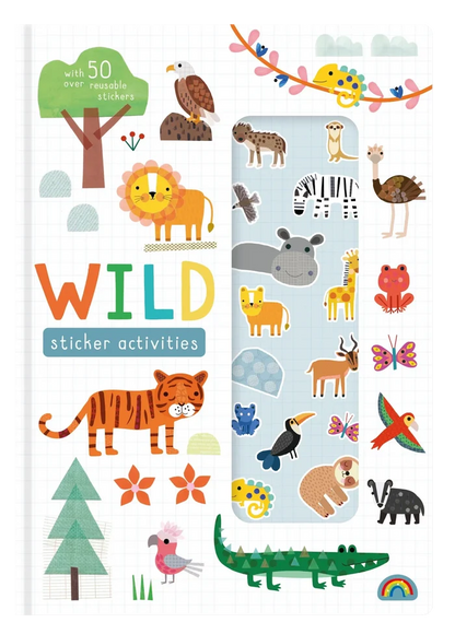 Stretchy Stickers Reusable Sticker Scene Book - Wild