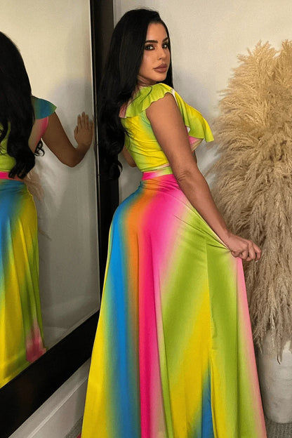 Summer Skirt Set - Rainbow Multi