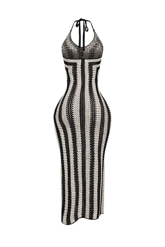 The Sunset Siren Crochet Maxi Dress