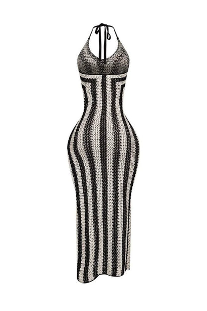 The Sunset Siren Crochet Maxi Dress