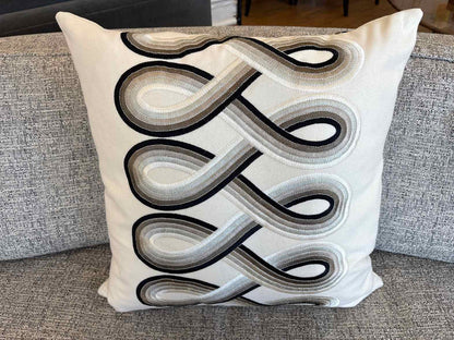 Swirl Pattern Accent Pillow