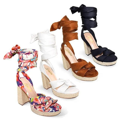 Tan Olina Wrap Sandals - Stylish & Comfortable