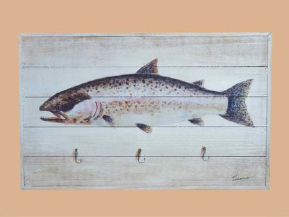 Trout II Art Print On Wooden Panel