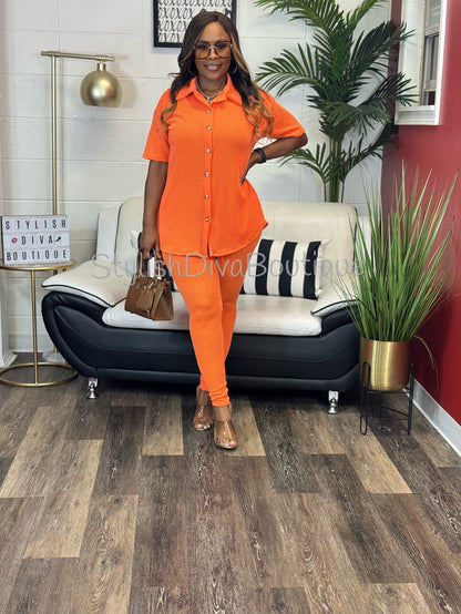 Unapologetic Vibe Set up to 3XL (Orange)