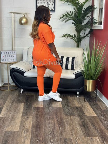 Unapologetic Vibe Set up to 3XL (Orange)