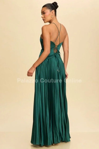 Unforgettable Moments Maxi Dress (Hunter Green)
