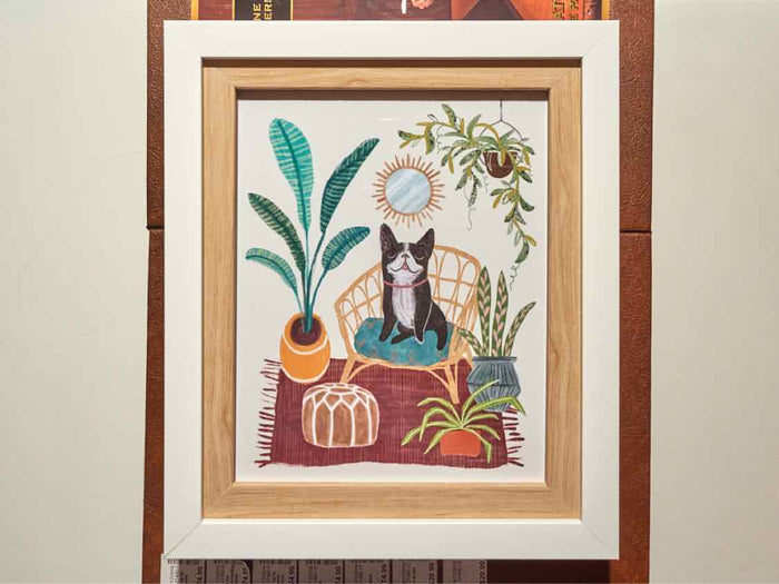 'Urban Jungle Dogs II' Print  Double Framed