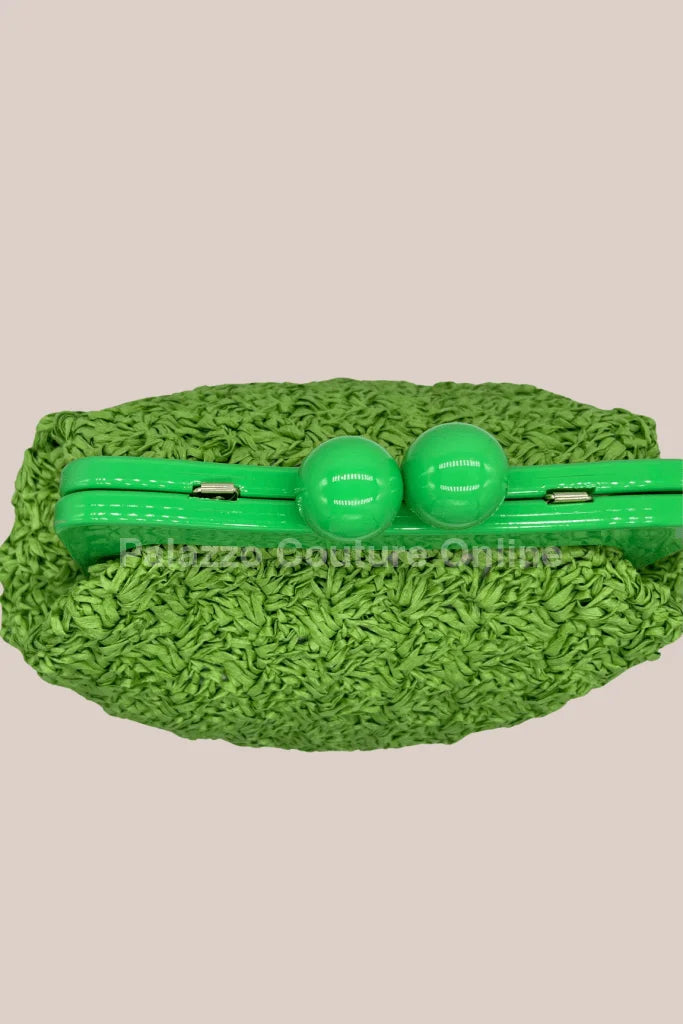 Vane Straw Vintage handbag (Green)