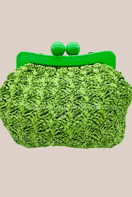 Vane Straw Vintage handbag (Green)