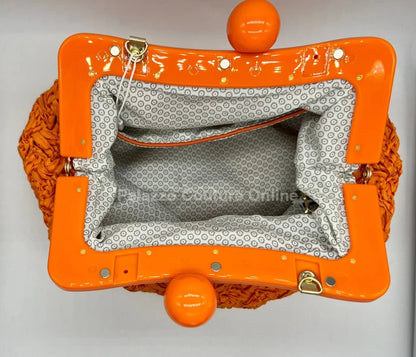 Vane Straw Vintage handbag (Orange)