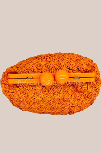 Vane Straw Vintage handbag (Orange)