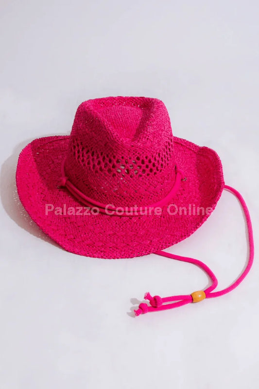 Western Solid Cowboy Hat (Pink)