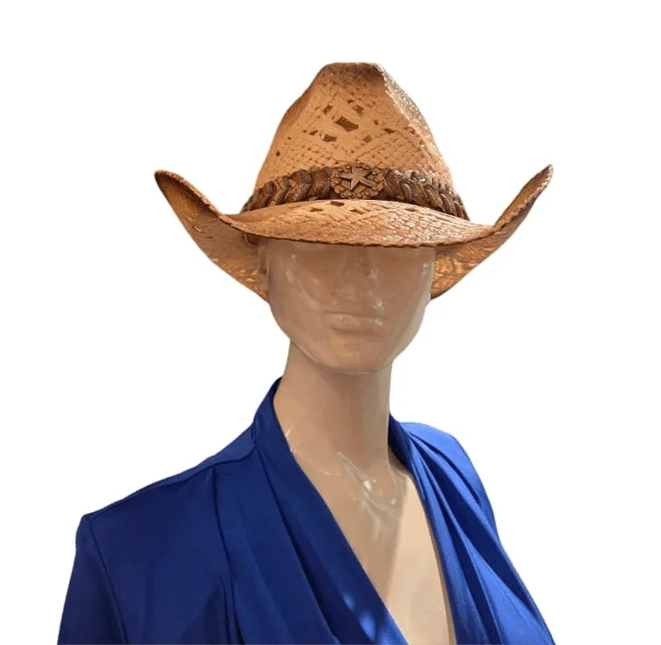 Sundance Straw Cowboy Hat with Braided Band
