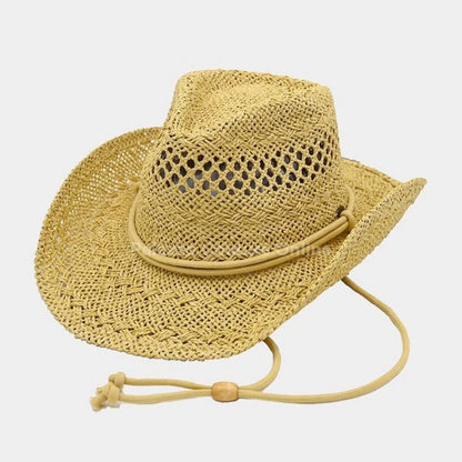 Western Solid Cowboy Hat (Natural)