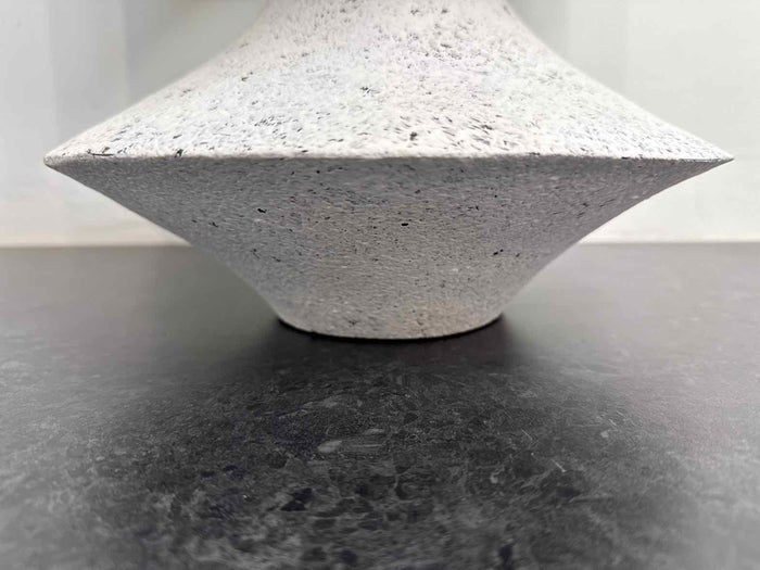 White Speckled Table Lamp