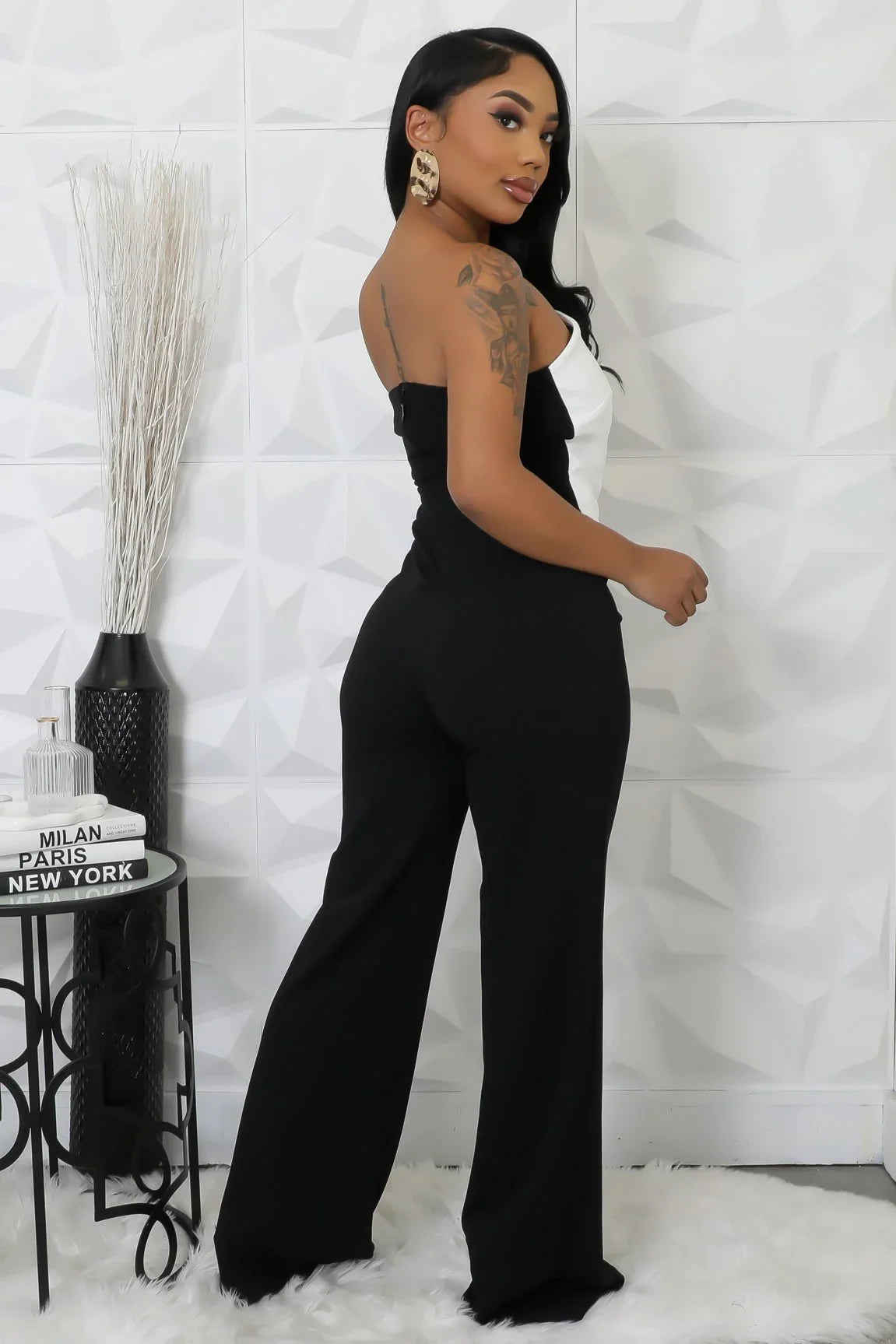 Wide Leg Jumpsuit Black – High Style Jumpsuit
